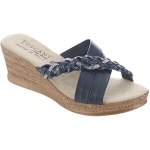 Easy Street Womens Navy Sandals